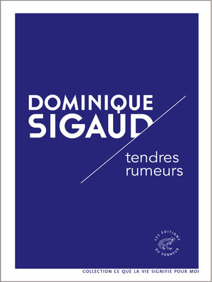 cover image of Tendres rumeurs